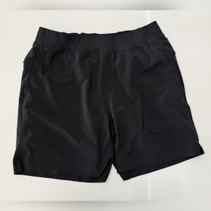 Fabletics Men's Lined Black Athletic Shorts